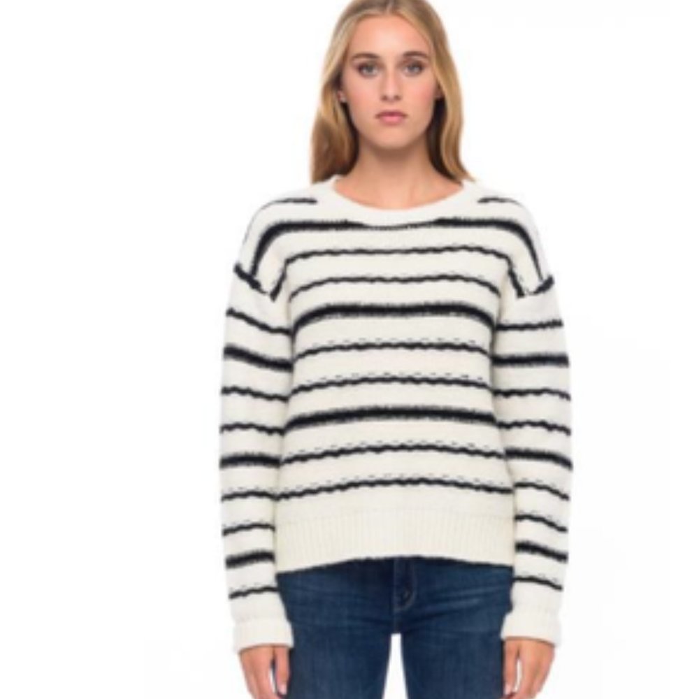 NWT LINE Wool and Alpaca Sweater/Pullover in Julia in Blanc de Noir